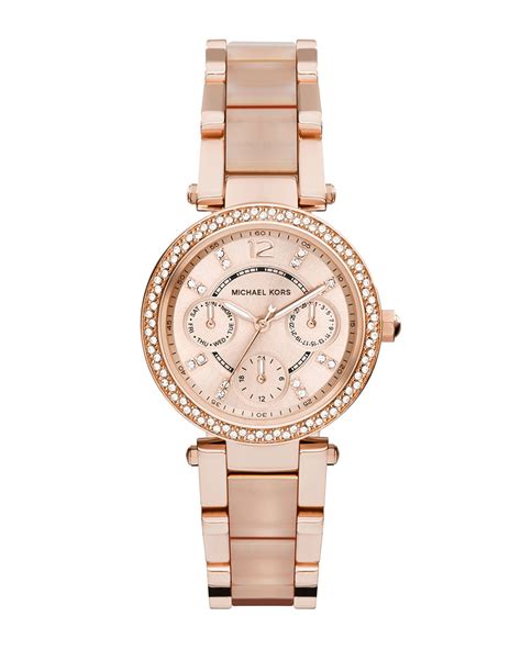 michael kors uhr rose türkis|michael kors mini rose gold.